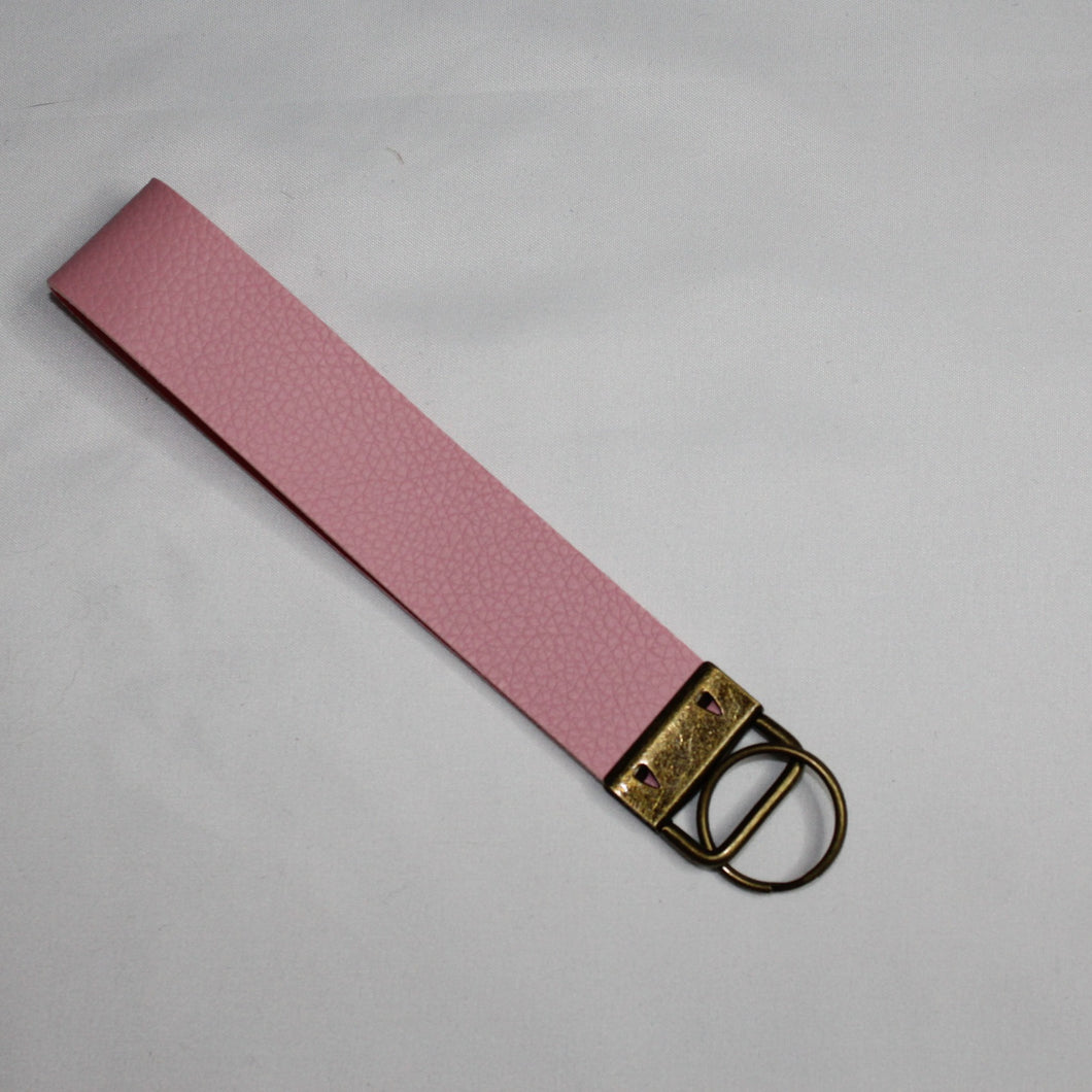 Faux Leather Key Fob Wristlet